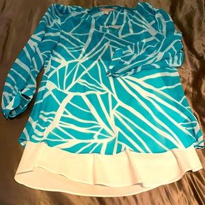 Blouse with cream camisole